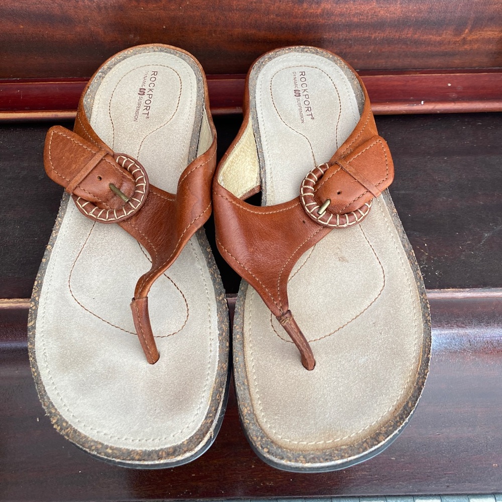 Rockport sandals with cork beds